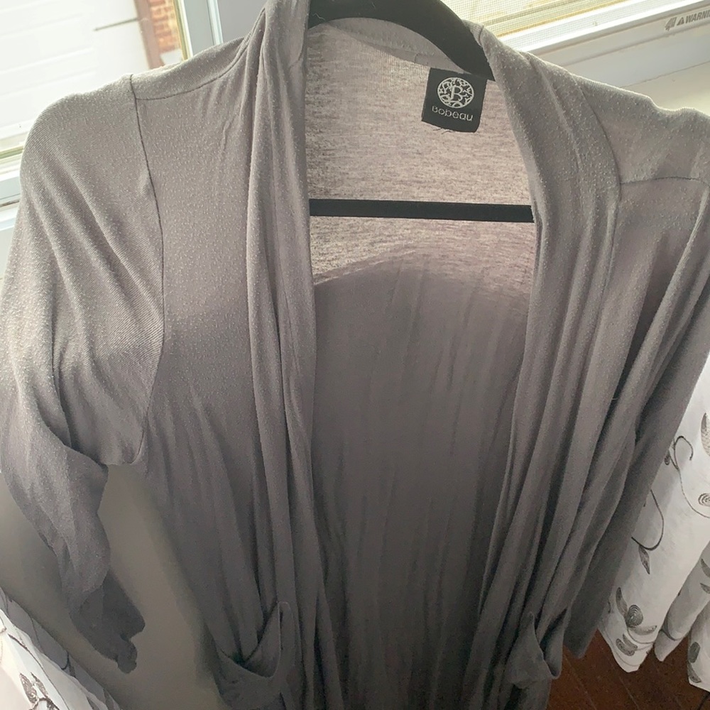 Gray Duster Cardigan